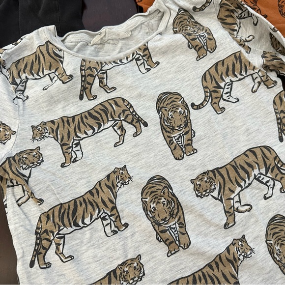 H&M set of Tiger long sleeve shirts, size 6-7X - Picture 2 of 5
